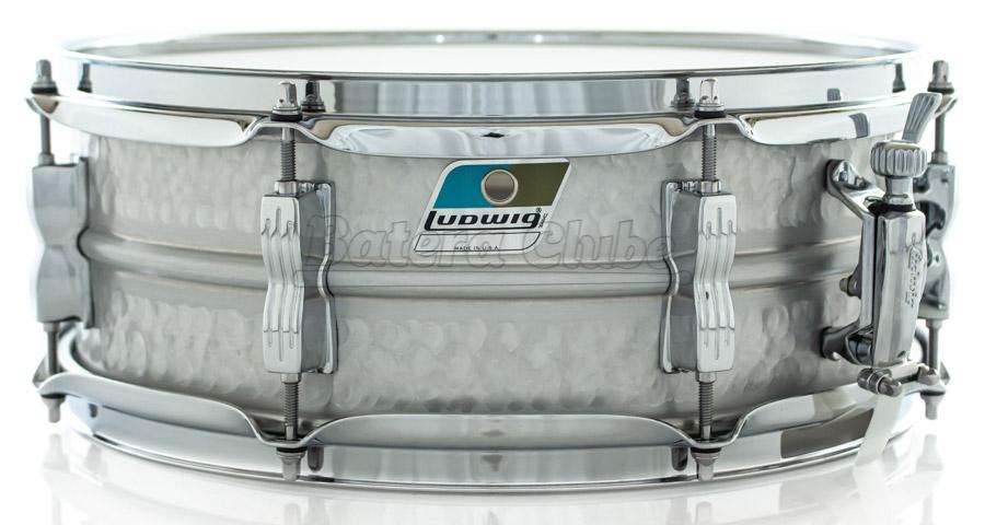 Caixa Ludwig Acrolite Classic 14x5" LM404K Aluminum Hammered Shell Made in USA Automático P85AC