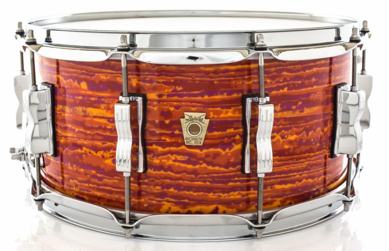 Caixa Ludwig Classic Maple Orange Mod Vintage 14x6,5" com Automático Millennium P88AC Made USA