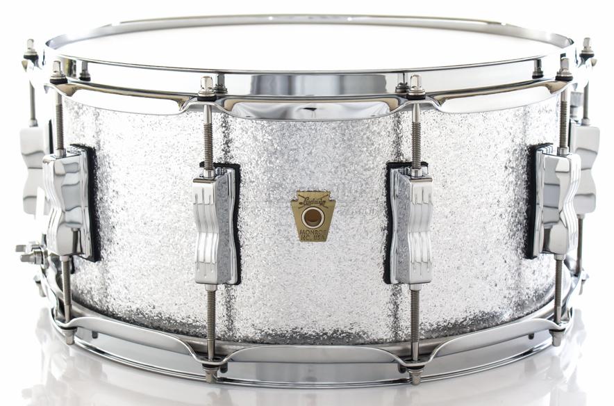 Caixa Ludwig Classic Maple Silver Mist Sparkle 14x6,5" Automático Millennium P88AC Made USA