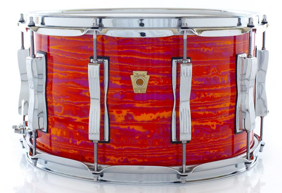 Caixa Ludwig Classic Maple Orange Mod Vintage 14x8" com Automático Millennium P88AC Made USA