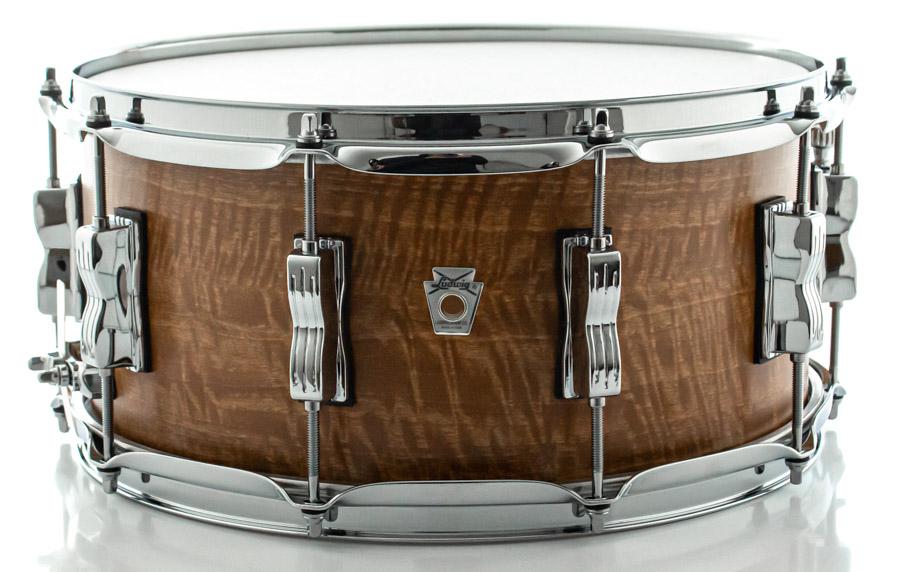 Caixa Ludwig Neusonic Satin Wood 14x6,5" Made in USA Maple Cherry c/ Automático Millennium P88AC