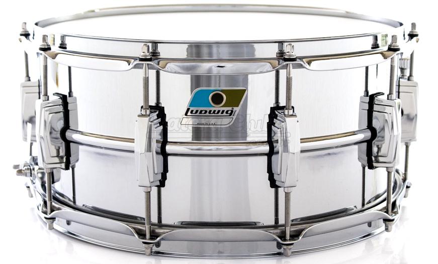 Caixa Ludwig Supraphonic LM402 John Bonham 14x6,5" Blue Olive Badge Made in USA
