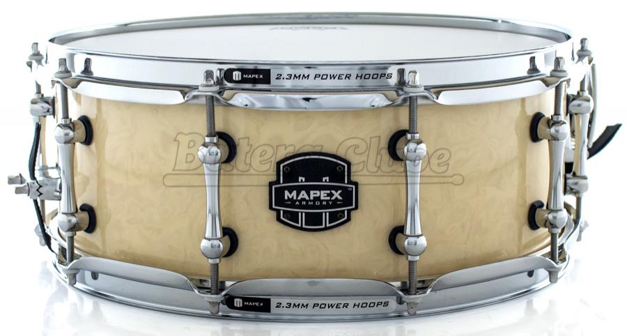 Caixa Mapex Armory Peacemaker Maple Walnut Antique Ivory Figured Wood 14x5,5"