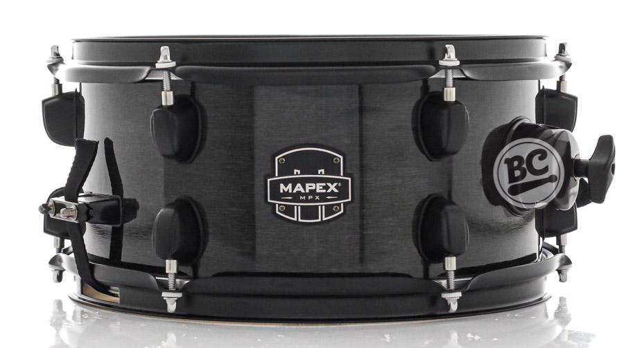 Caixa Mapex New MPX Midnight Black 12x6" Modelo Novo casco com Maple, automático Armory e caneca