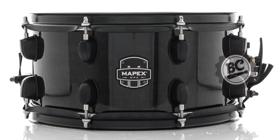 Caixa Mapex New MPX Midnight Black 13x6" Modelo Novo casco Híbrido com Maple e automático Armory