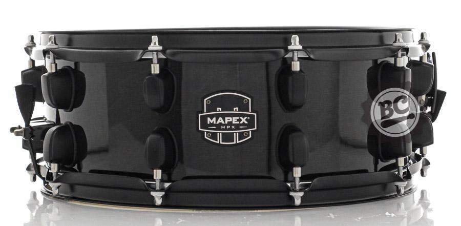 Caixa Mapex New MPX Midnight Black 14x5,5" Modelo Novo casco Híbrido com Maple e automático Armory