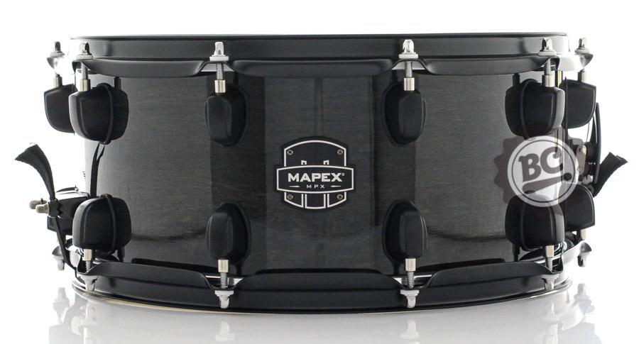 Caixa Mapex New MPX Midnight Black 14x6,5" Modelo Novo casco Híbrido com Maple e automático Armory