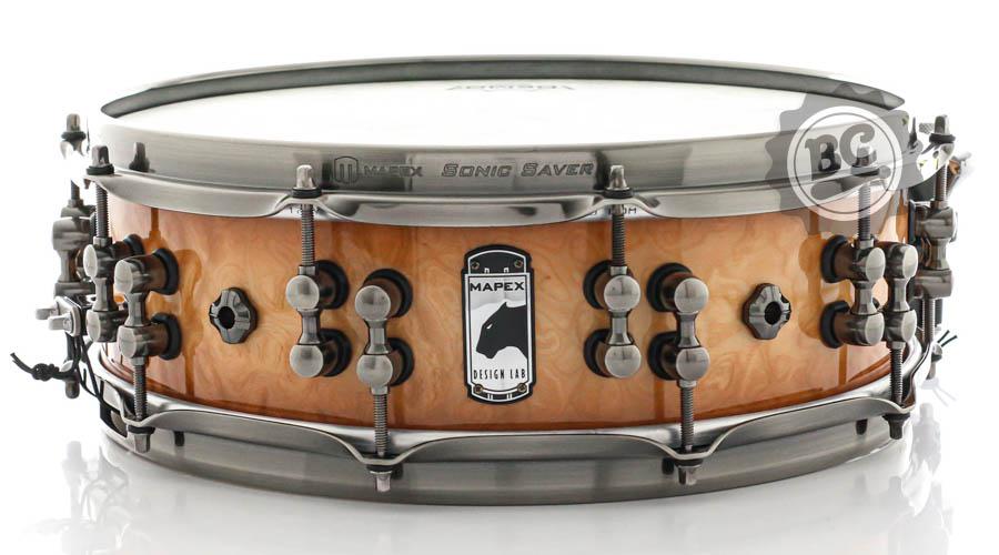 Caixa Mapex Signature Design Lab Versatus by Russ Miller 14x4,5" Maple e Mahogany esteira Puresound