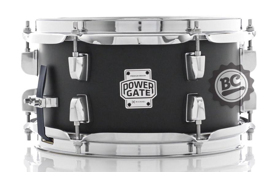Caixa Michael Power Gate Stage Jet Black 10x5,5" com aros PowerHoop, acabamento preto fosco PGS1055