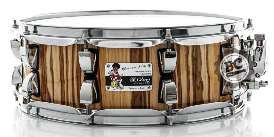 Caixa Odery Signature Robertinho Silva 14x5" Pure Natural Applewood com Aros PowerHoop 2.3mm