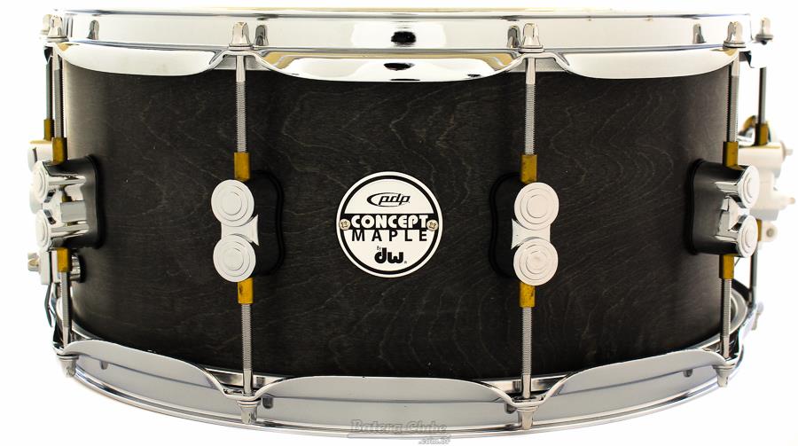 Caixa PDP by DW Concept Maple Black Wax 14x6,5" com Automático DW Mag