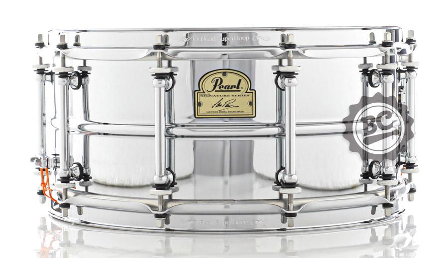 Caixa Pearl Ian Paice Signature Deep Purple 14x6,5" Steel Shell com travas de afinação e abafador interno