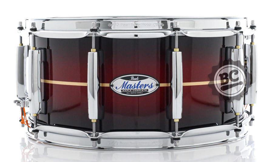 Caixa Pearl Masters MCT Maple Complete Banded RedBurst 14x6,5" Thin Shell EvenPly-Six