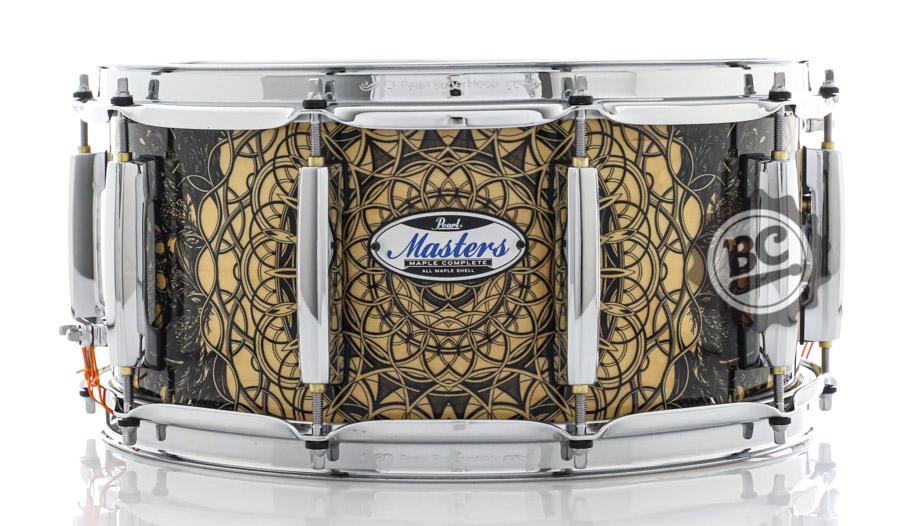 Caixa Pearl Masters MCT Maple Complete Cain & Abel Graphic Tattoo 14x6,5" Thin Shell EvenPly-Six