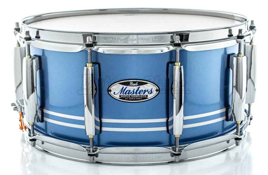 Caixa Pearl Masters MCT Maple Complete Light Blue Metallic 14x6,5" Thin Shell EvenPly-Six