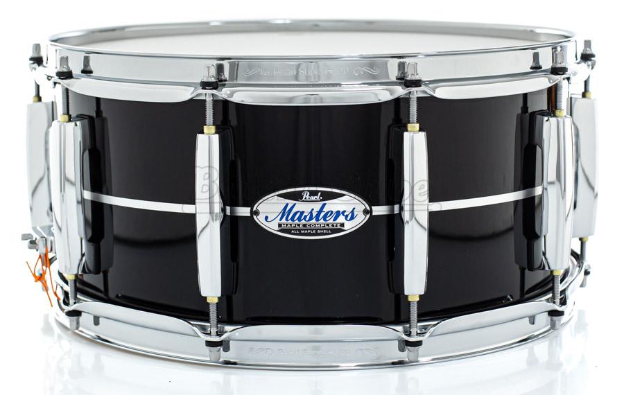 Caixa Pearl Masters MCT Maple Complete Quicksilver Black Lacquer 14x6,5" Thin Shell EvenPly-Six