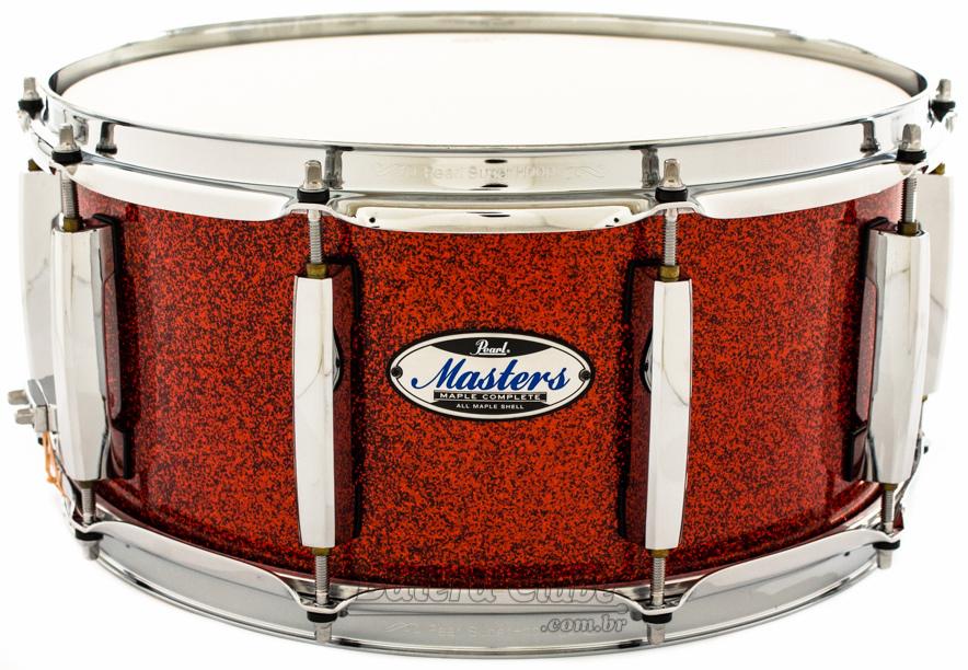 Caixa Pearl Masters MCT Maple Complete Vermillion Sparkle 14x6,5" Thin Shell EvenPly-Six