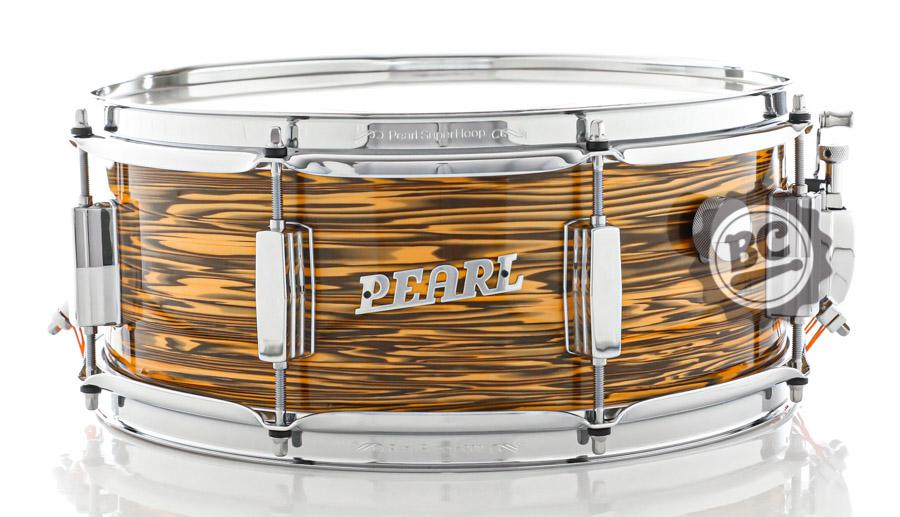 Caixa Pearl President Deluxe Sunset Ripple 14x5,5" com abafador interno relançamento linha Vintage