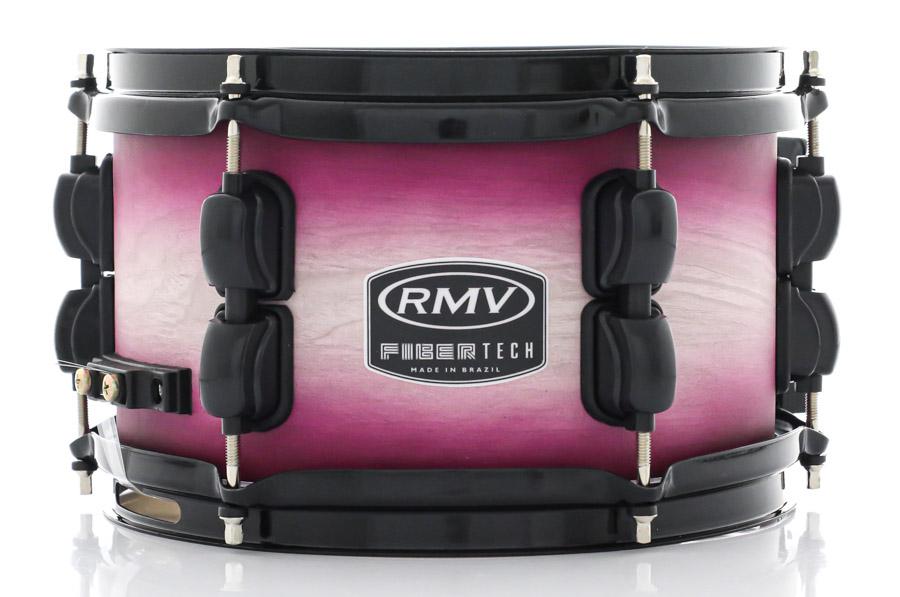 Caixa RMV FiberTech Pink Wood Burst 10x6" Casco Híbrido com Aros Inoxidáveis 1,7mm (Exclusiva)