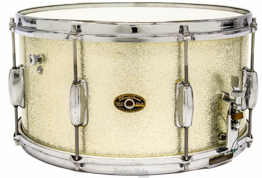 Caixa Slingerland Niles Badge Mahogany 15x8" Vintage de 1962 Mahogany Shell (Acervo)
