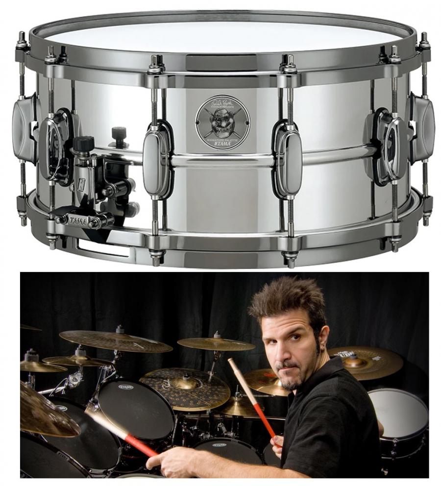 Caixa Tama Signature Charlie Benante 14x6,5" Made in Japan com Aros Die-Cast e Cabon Steel Shell