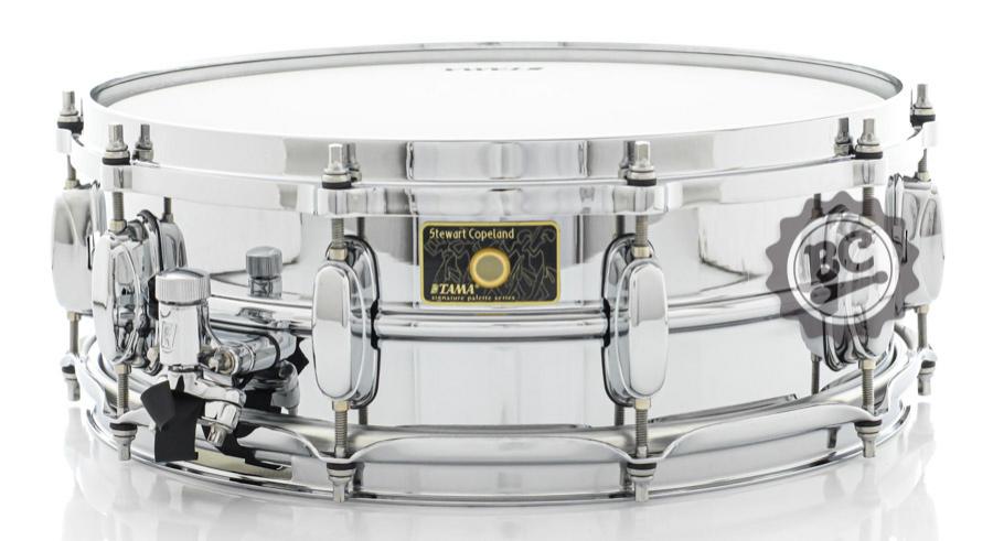 Caixa Tama Signature Stewart Copeland 14x5" (The Police) em Brass Aro Die-Cast SC145 Made in Japan