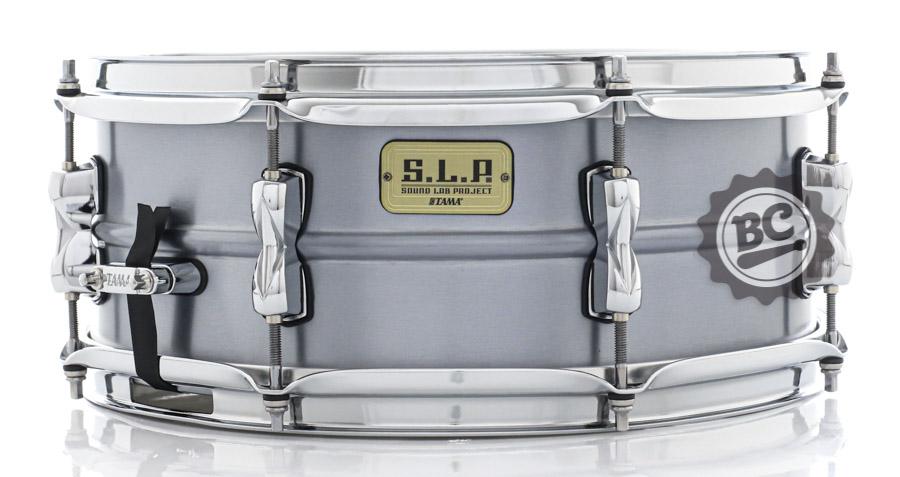 Caixa Tama S.L.P. Sound Lab Project Classic Dry Aluminum 14x5,5" LAL1455 com Aros PowerHoop 2.3mm