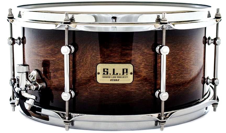 Caixa Tama S.L.P. Sound Lab Project Dynamic Kapur Black Burst 14x6,5" Aros Sound Arc e Casco Fino