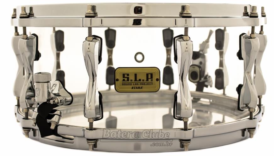 Caixa Tama S.L.P. Sound Lab Project Mirage Acrylic Clear 14x6,5" com Aros Die-Cast (Liquidação)