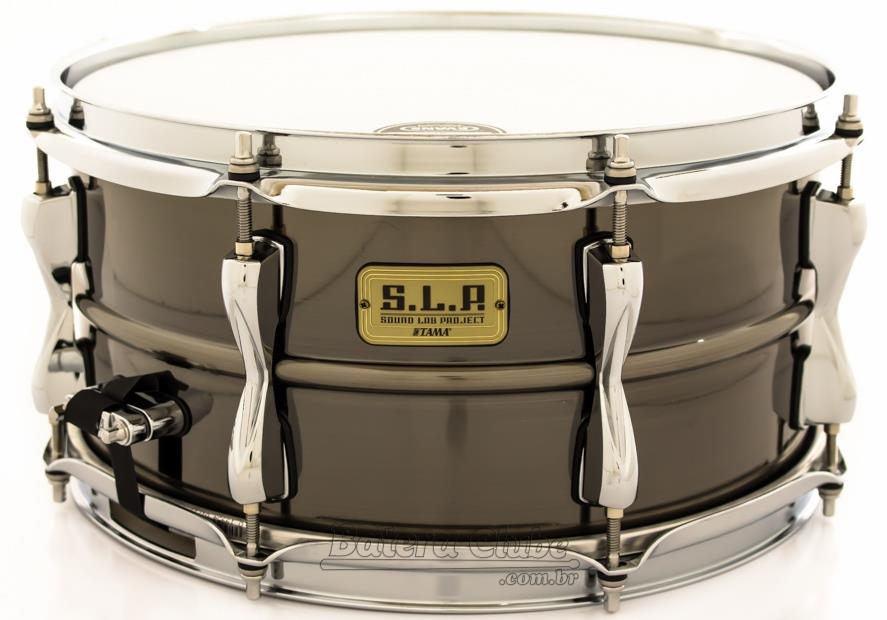Caixa Tama S.L.P. Sound Lab Project Sonic Steel 13x6,5" Black Nickel Shell Power Piccolo LST1365