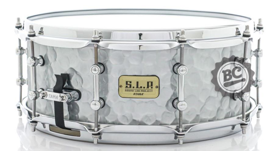 Caixa Tama S.L.P. Sound Lab Project Vintage Hammered Steel 14x5,5" LST1455H Aros Sound Arc Hoop