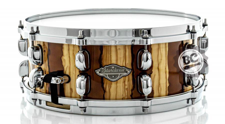 Caixa Tama Starclassic Performer Maple Birch Caramel Aurora 14x5,5" com Aros Die-Cast