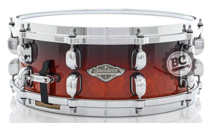 Caixa Tama Starclassic Performer Maple Birch Dark Cherry Fade 14x5,5" com Aros Die-Cast