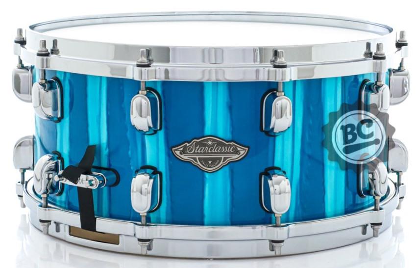 Caixa Tama Starclassic Performer Maple Birch SkyBlue Aurora 14x6,5" com Aros Die-Cast