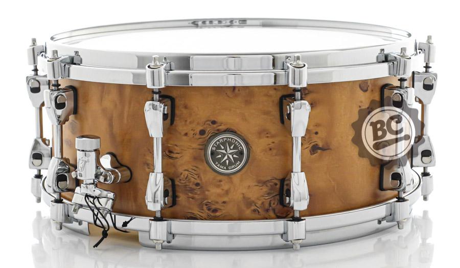 Caixa Tama Starphonic Maple 14x6" Exotic Satin Mapa Burl (Made in Japan) Aros Grooved Hoop PMM146STM