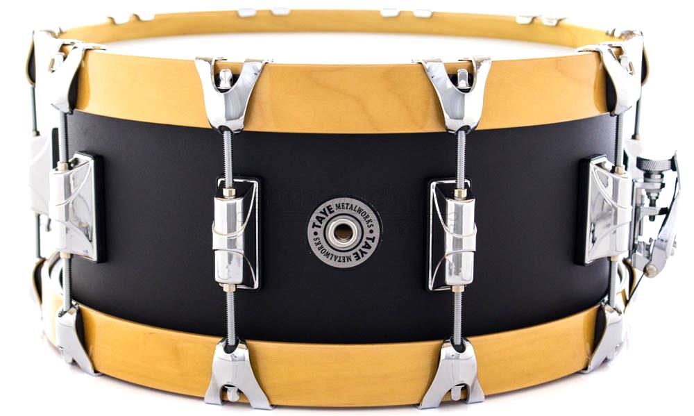 Caixa Taye MetalWorks Aluminum Alloy Cold Hammered 14x6" Wood Hoop Maple 14-Ply