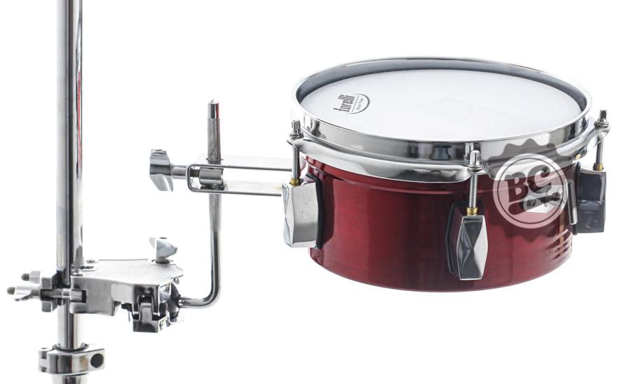 Caixa Timbalito Torelli Wire Snare Red 8x4" TCM28VM alumínio com caneca para fixação em holders