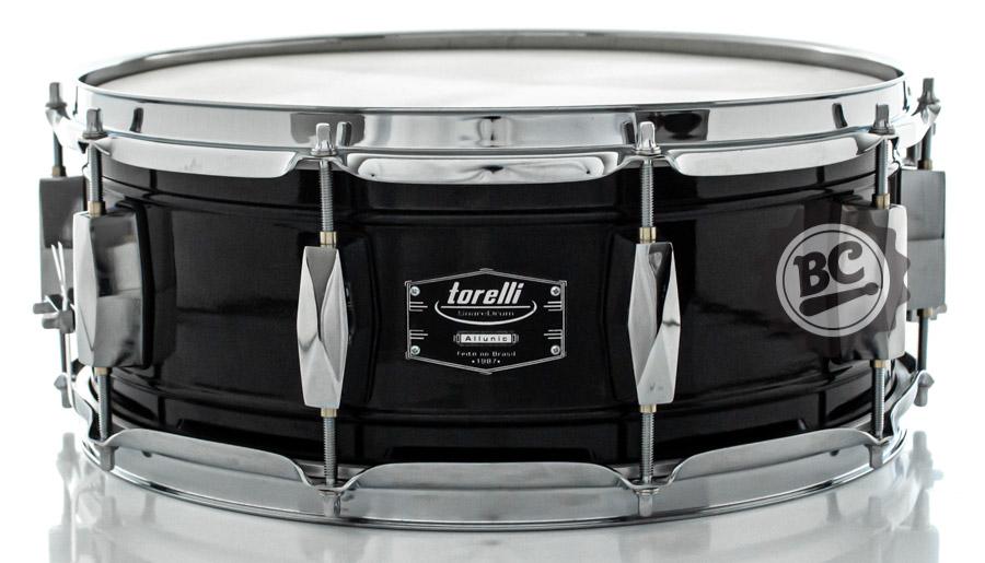 Caixa Torelli Allunic 14x5,5" TCM14 Black Aluminum casco alumínio preta buchas e esteira em brass