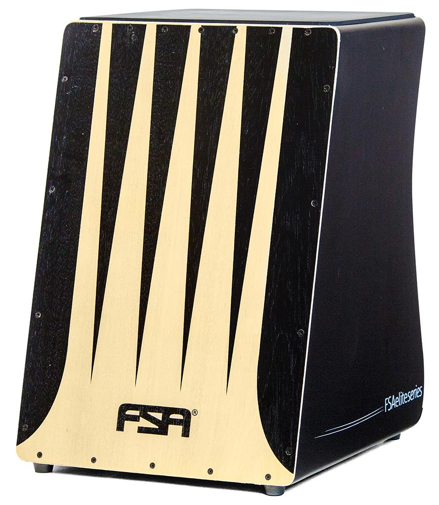 Cajón FSA Elite Series Preto FE3301 com Dupla Captação Ativa e Assento em E.V.A.