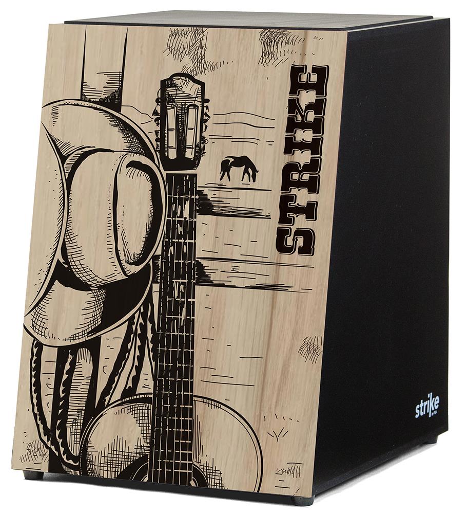 Cajón FSA Strike Series Sertão SK4042 Inclinado Acústico com Assento em E.V.A.