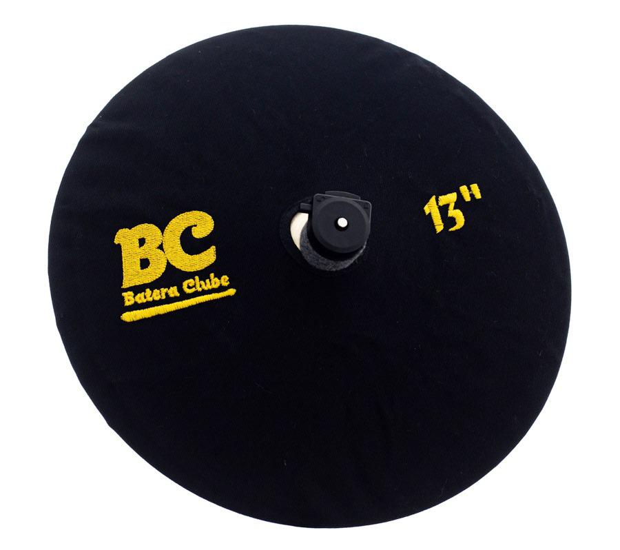 Capa Protetora para Pratos BC Signature Black 13" by Drummers em algodão que limpa e protege