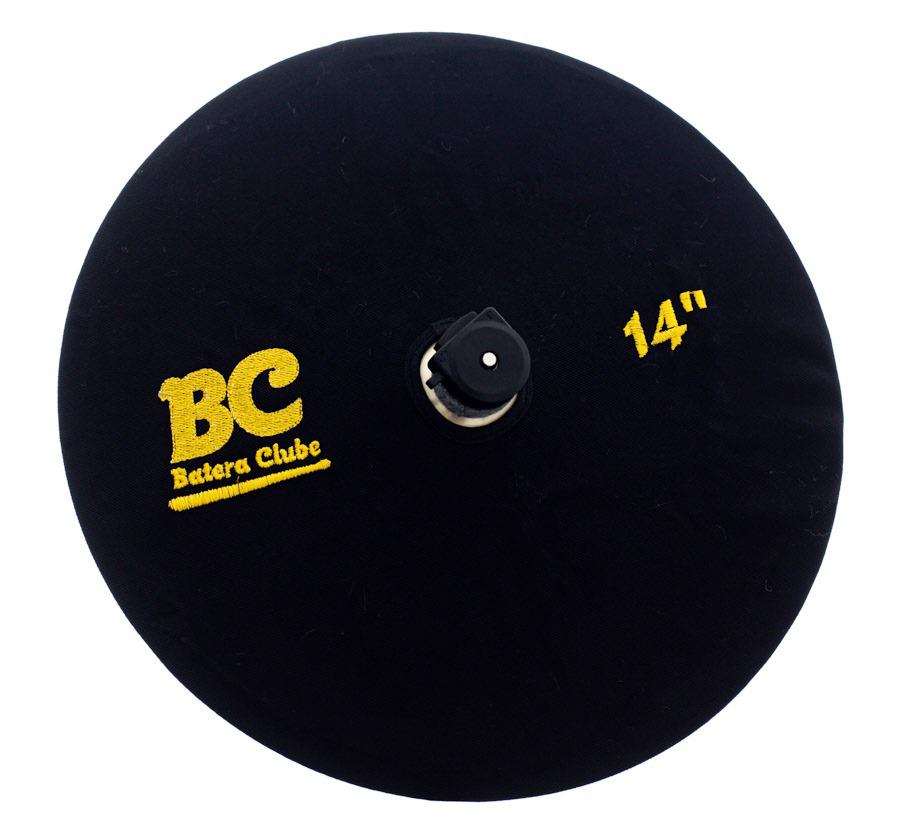 Capa Protetora para Pratos BC Signature Black 14" by Drummers em algodão que limpa e protege