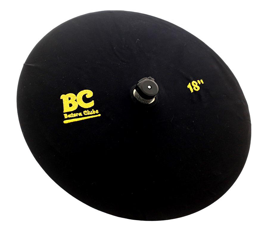 Capa Protetora para Pratos BC Signature Black 18" by Drummers em algodão que limpa e protege