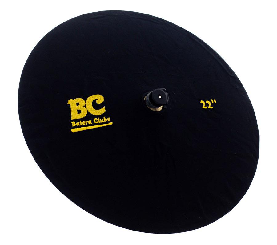 Capa Protetora para Pratos BC Signature Black 22" by Drummers em algodão que limpa e protege
