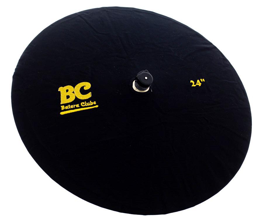 Capa Protetora para Pratos BC Signature Black 24" by Drummers em algodão que limpa e protege