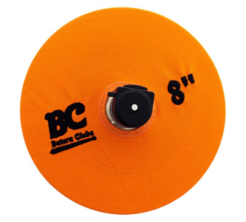 Capa Protetora para Pratos BC Signature Orange 08" by Drummers em algodão que limpa e protege