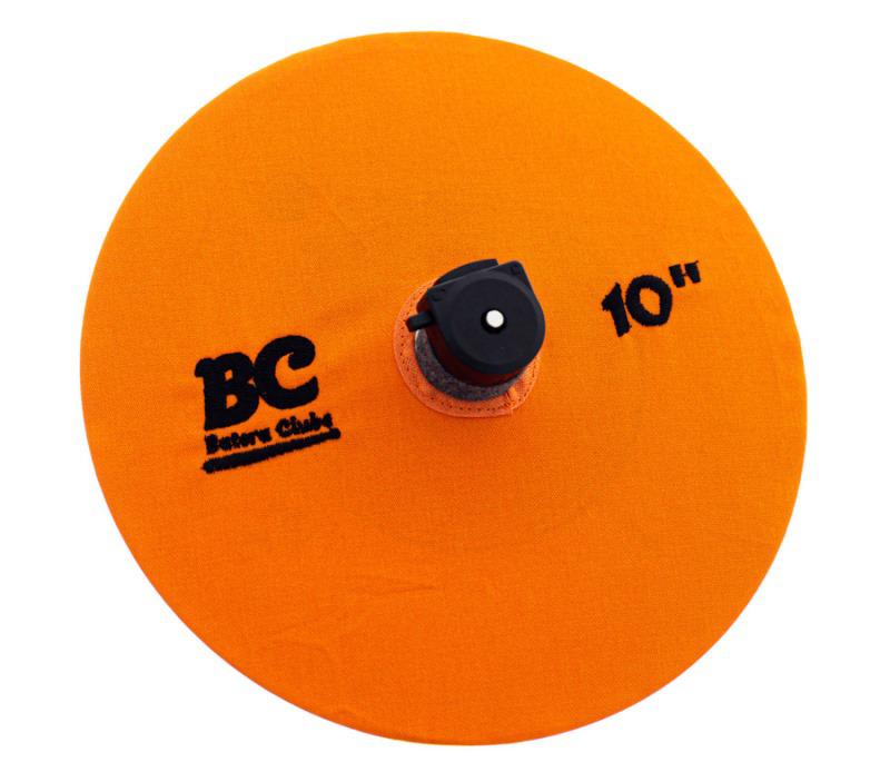 Capa Protetora para Pratos BC Signature Orange 10" by Drummers em algodão que limpa e protege
