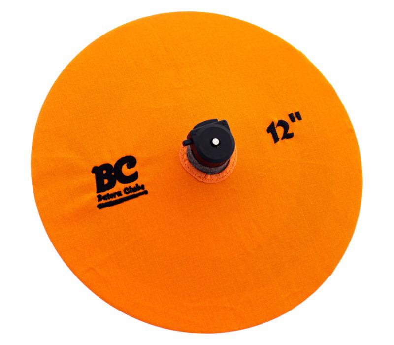 Capa Protetora para Pratos BC Signature Orange 12" by Drummers em algodão que limpa e protege