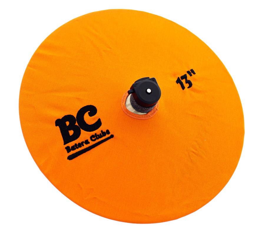 Capa Protetora para Pratos BC Signature Orange 13" by Drummers em algodão que limpa e protege