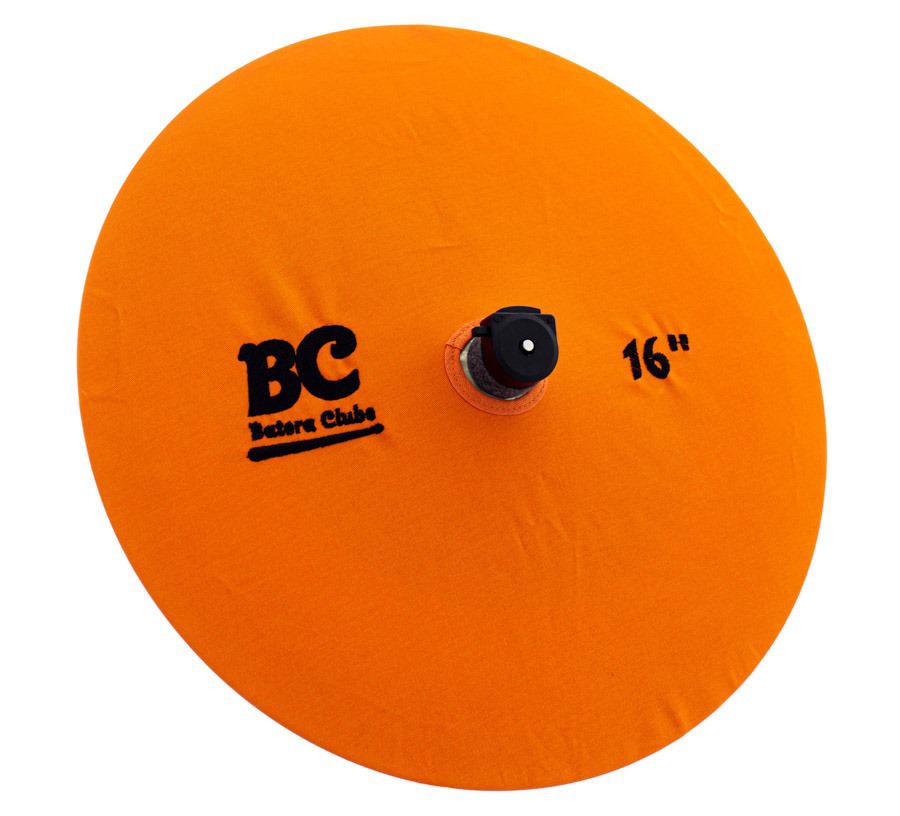 Capa Protetora para Pratos BC Signature Orange 16" by Drummers em algodão que limpa e protege